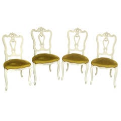 Set of 4 Gustavian Style  Dining Chairs 20 th c