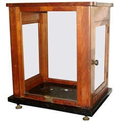 Small Scientific Instrument Vitrine 19 th c Antique