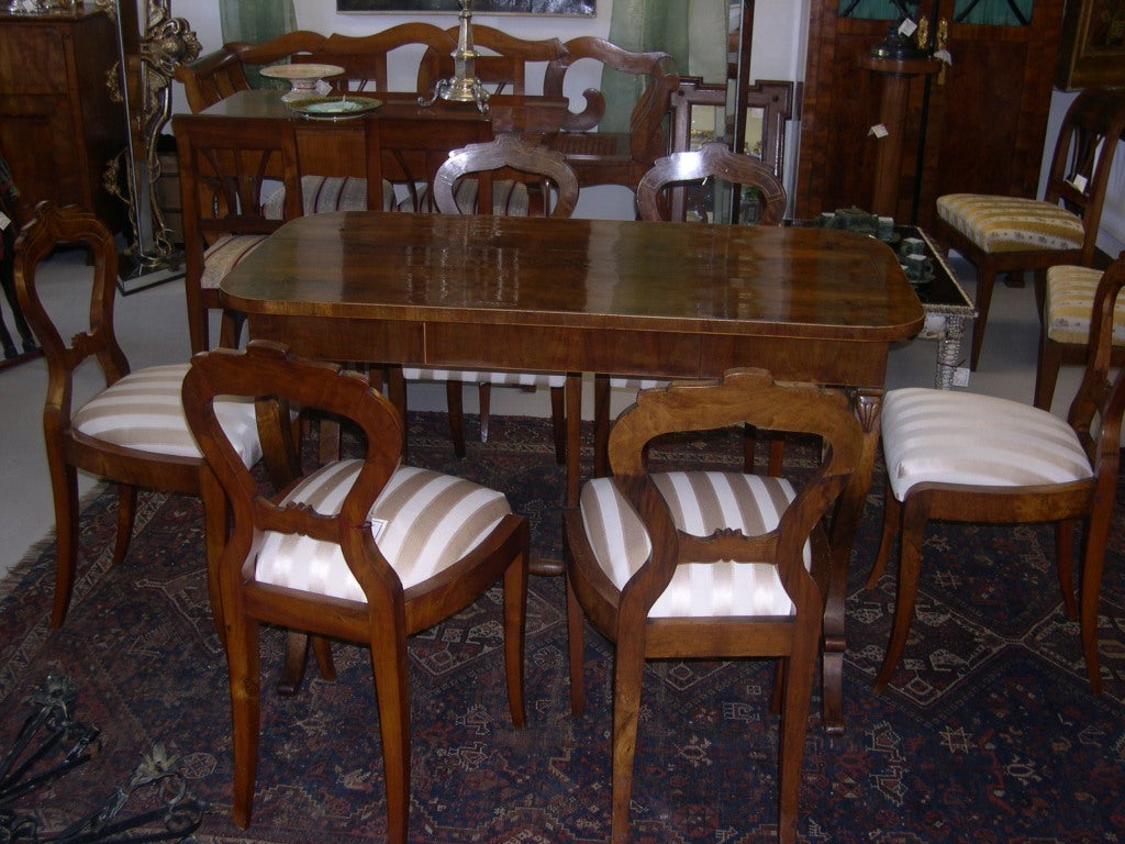 SALE!- Exceptional Complete Austrian Biedermeier Dining Set 1843