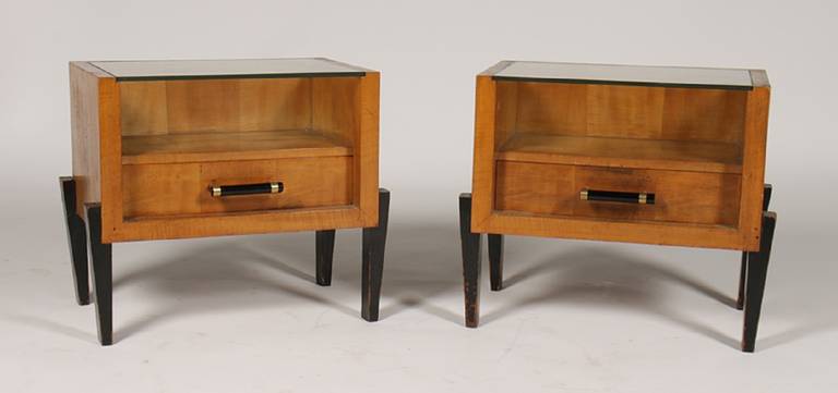 Pair of Osvaldo Borsani Manner Nightstands Mid Century Modern