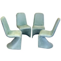 Set of 4 Verner Panton 20 th c Dining room  Chairs