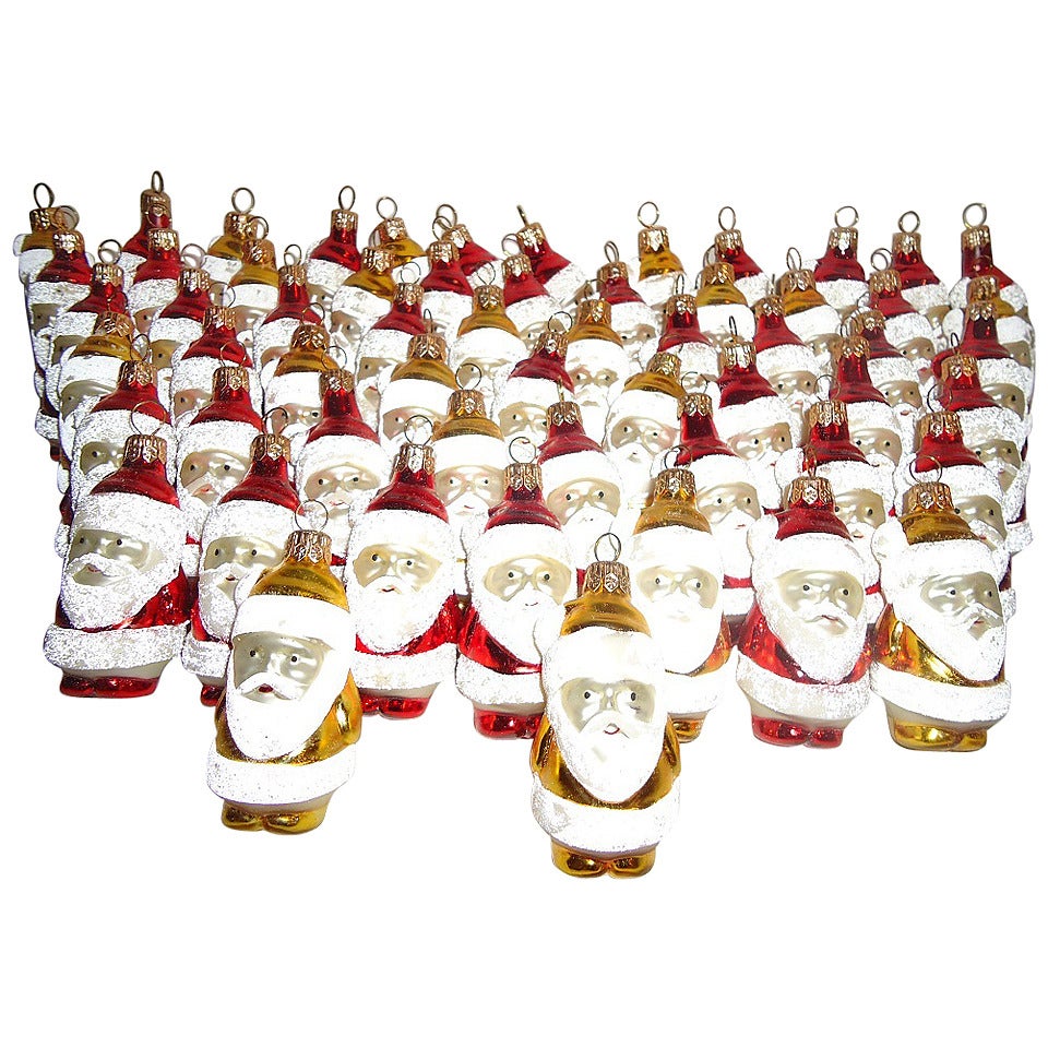 150 pcs Vintage Christmas Ornaments Santa's Army