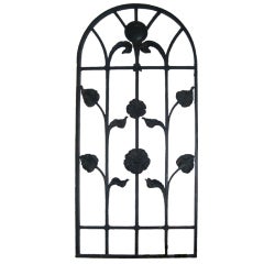 Gustavian  Art Nouveau Hand Wrought Iron Screen 1920