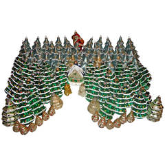 150 pcs Retro Christmas Ornaments - Christmas Trees Forest' Tale
