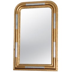Gustavian  19 th c 1840 Gold and Silver Mantel Mirror