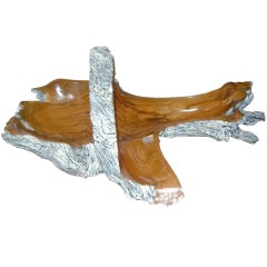 Free form tree trunk  bowl centerpiece