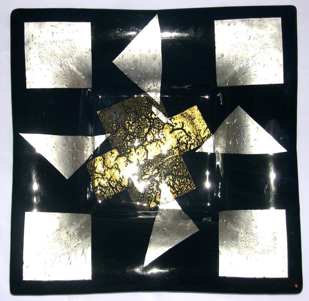 Italian  Murano Glass Seguso Barovier plate