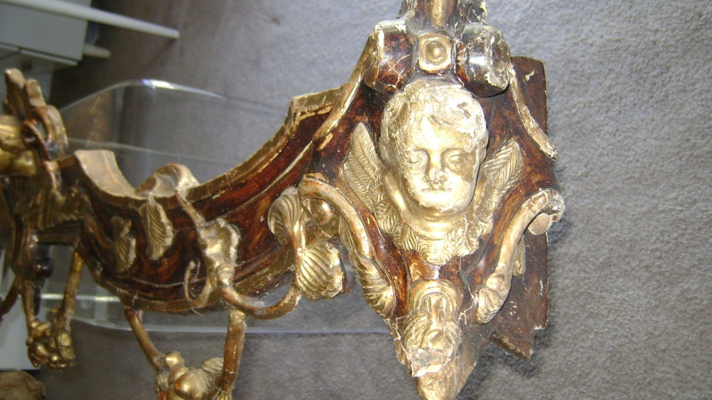 Swedish Gustavian Antique 18 th c  Papier Mache Cornice/Valance