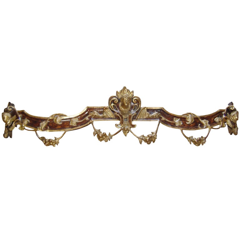 Gustavian Antique 18 th c  Papier Mache Cornice/Valance