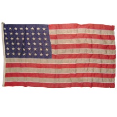 American 48 Stars Continental Flag 19 th c
