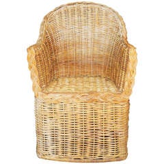 Michael Taylor Wicker Arm Chair