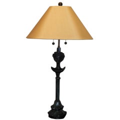 Solid Bronze Table Lamp in the style of Giacometti