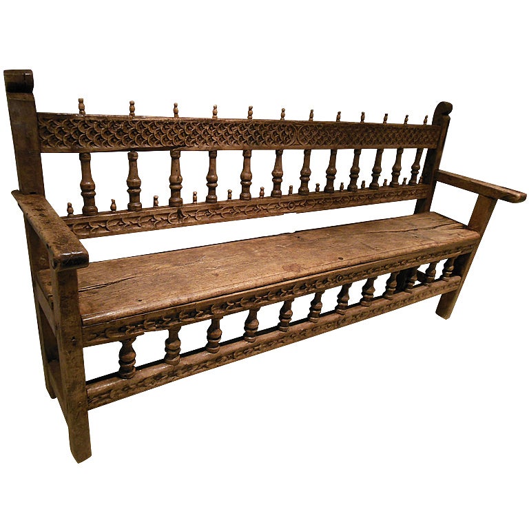 Antique Wood bench For Sale
