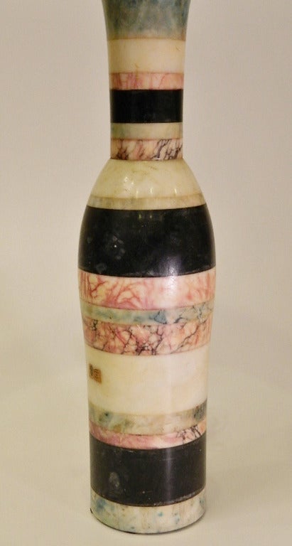 Outstanding Marble Column Lamp