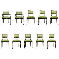 Julia Gray Regency Style Chairs