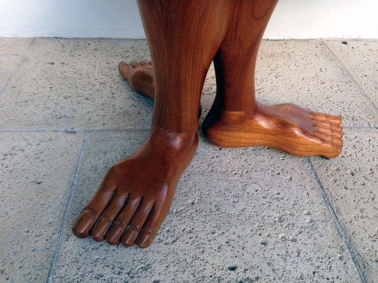 Table à main sculpturale surréaliste Pedro Friedeberg Bon état - En vente à Atlanta, GA