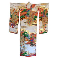 Vintage Japanese Silk Ceremonial Kimono