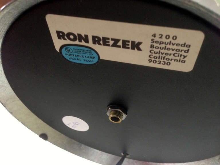 Rare Pair Of Zinc Table Lamps Ron Rezek 1