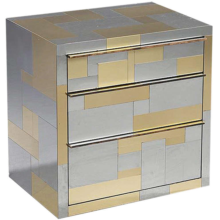 Cityscape Cabinet with Drawers by Paul Evans at 1stdibs