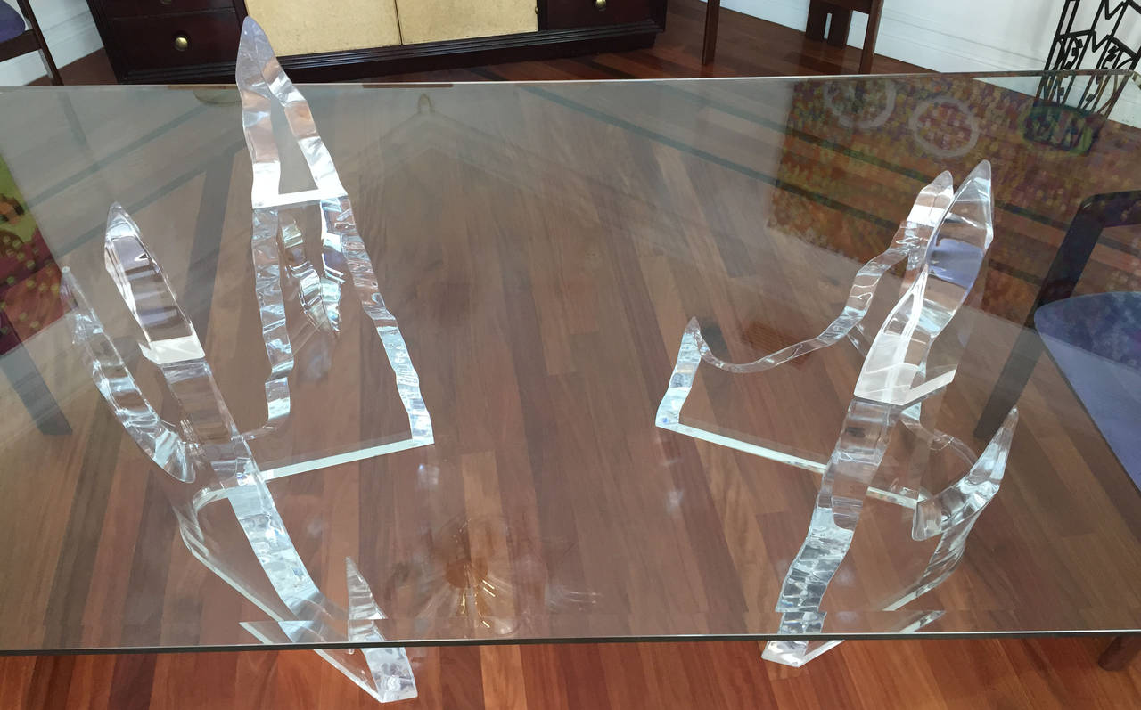 Rare Sculptural Iceberg Table by Lion in Frost 1