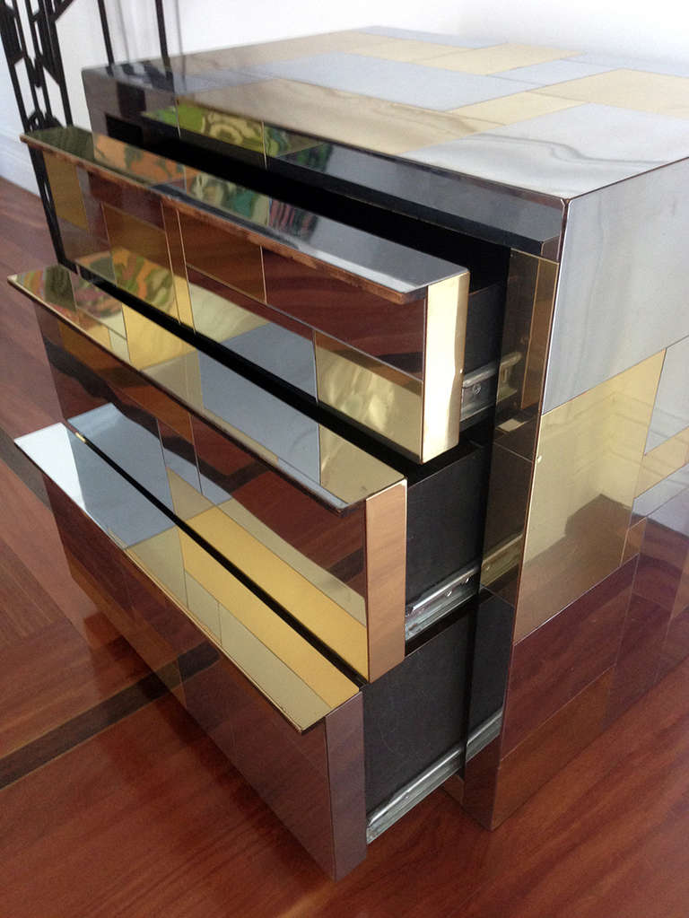 Cityscape Cabinet with Drawers by Paul Evans In Good Condition In Atlanta, GA