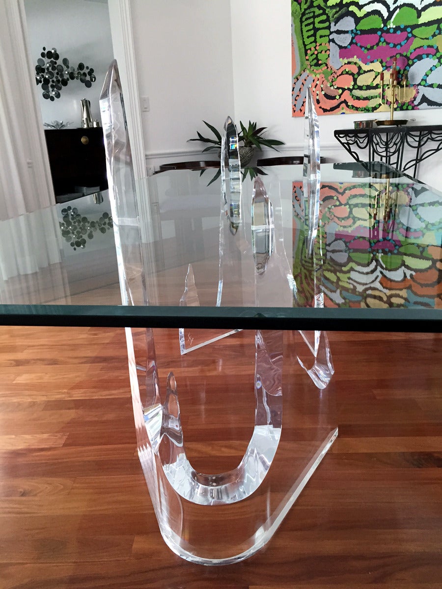Late 20th Century Rare Sculptural Iceberg Table by Lion in Frost