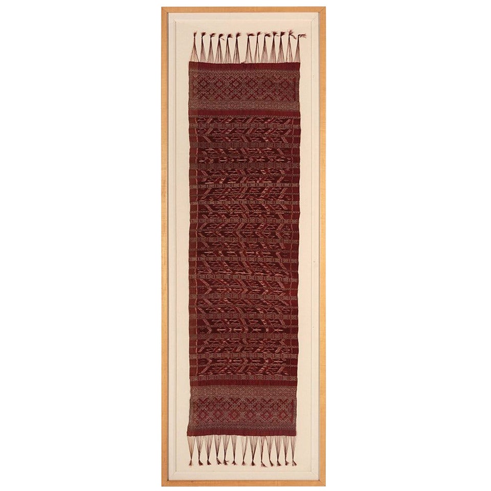 4x7 FREE SHIPPING' Antique Ikat Shawl Handwoven Indonesian Ikat Scarf Ikat textile Wall Hanging Shawl Ikat Woman Fashion Shawl 221 x 121 cm