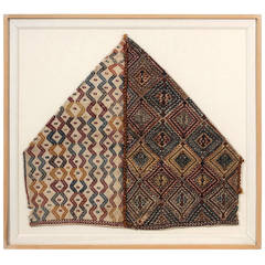 Framed Antique Woven Anatolian Storage Bag 6