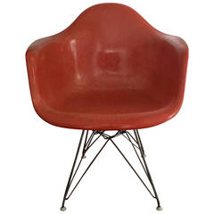 Retro Early Fiberglass Shell DAR Chair by Charles Eames for Herman Miller