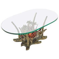 Studio Sculptural Bronze Coffee Table Sila Seandel 8