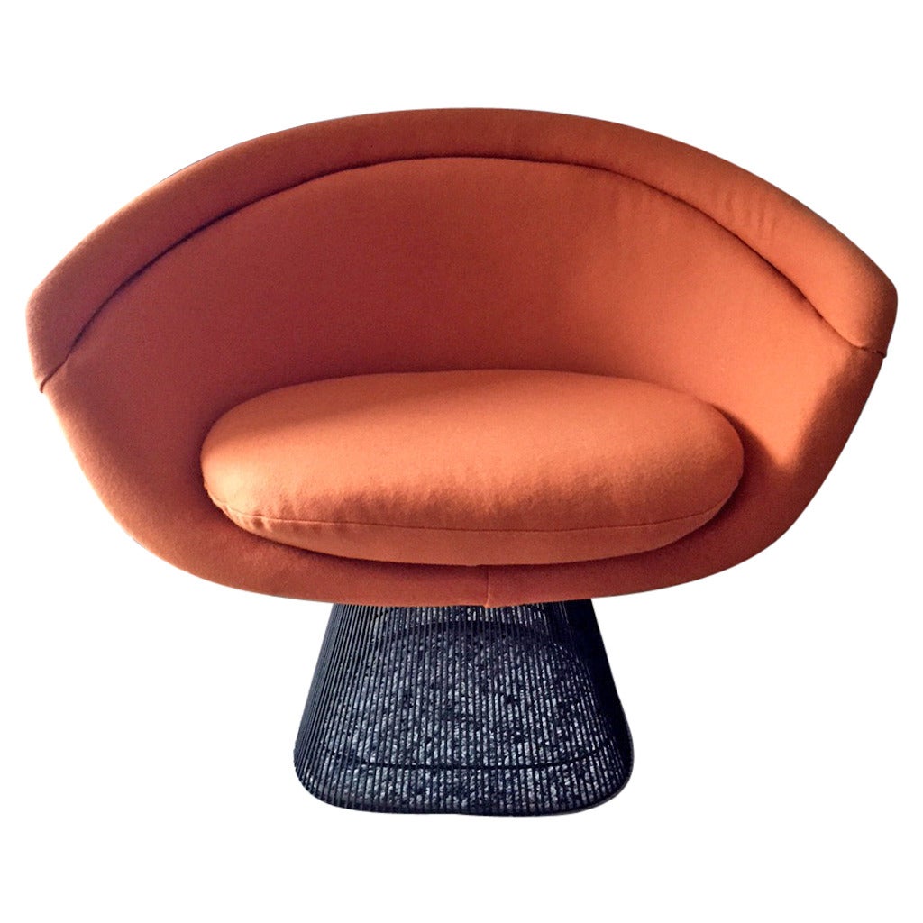 Bronze Frame Lounge Chair by Warren Platner for Knoll at 1stDibs
