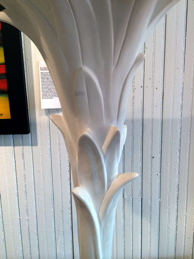 Modern Three Plaster Palm Floor Lamp Sirmos after Serge Roche