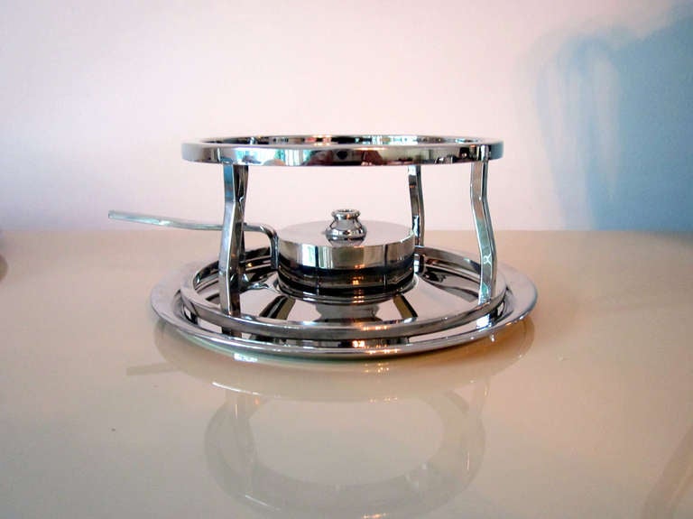 Coffee Service With Tray Tommi Parzinger Dorlyn Silversmith For Sale 1