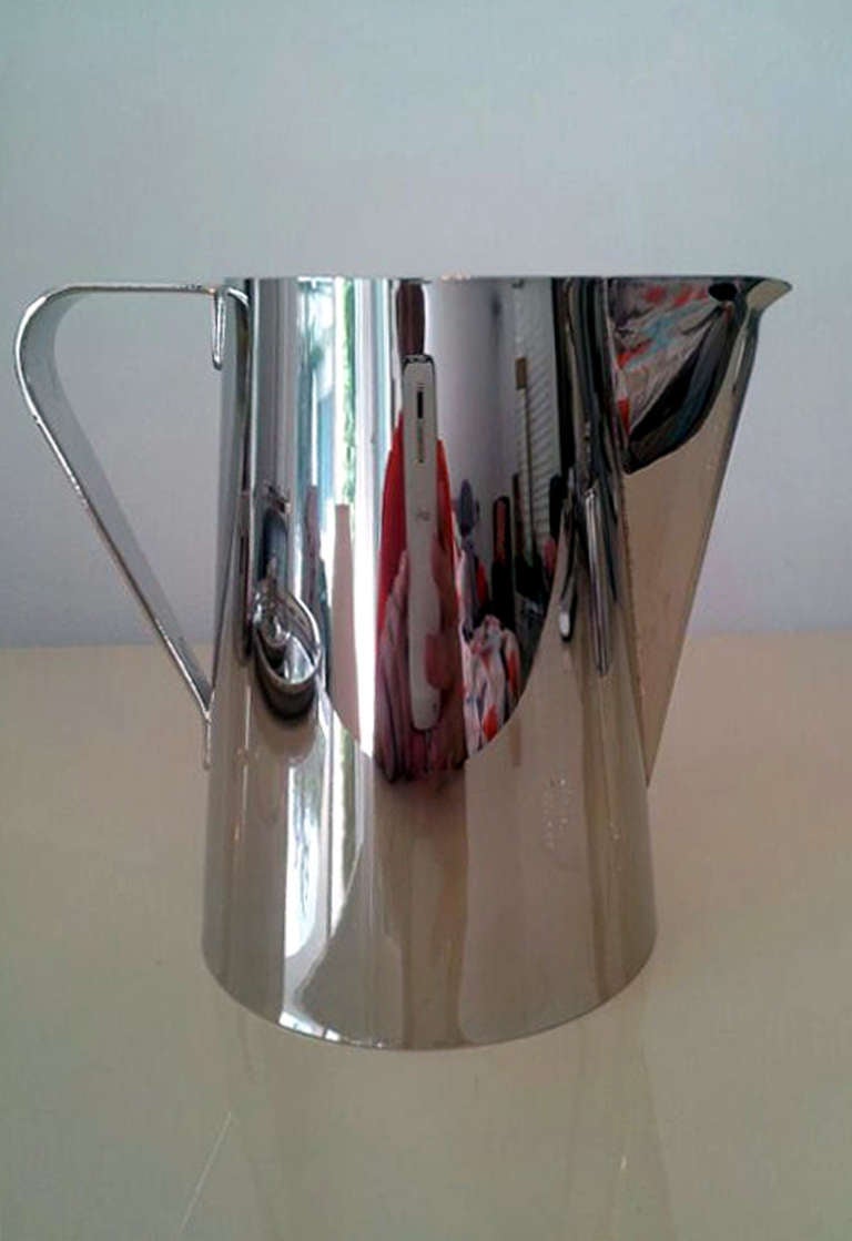 Steel Coffee Service With Tray Tommi Parzinger Dorlyn Silversmith For Sale