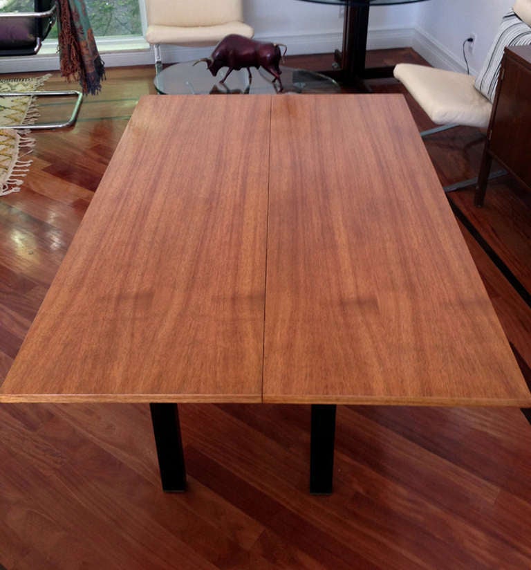 Tawi wood flip top console table Edward Wormley Dunbar at 1stDibs