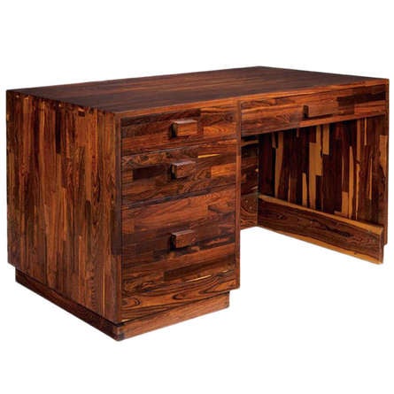 Rare Cocobolo Wood Desk Don Shoemaker For At 1stdibs Rare Cocobolo Wood Desk Don Shoemaker
