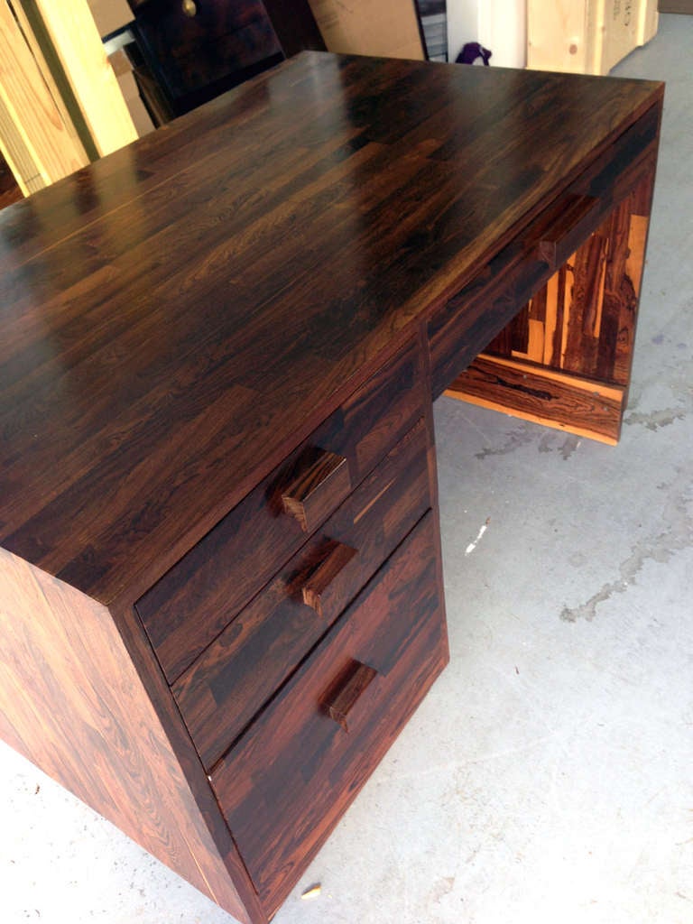 Rare Cocobolo Wood desk Don Shoemaker For Sale at 1stDibs | cocobolo desk  price, coco bolo desk, cocobolo desk for sale