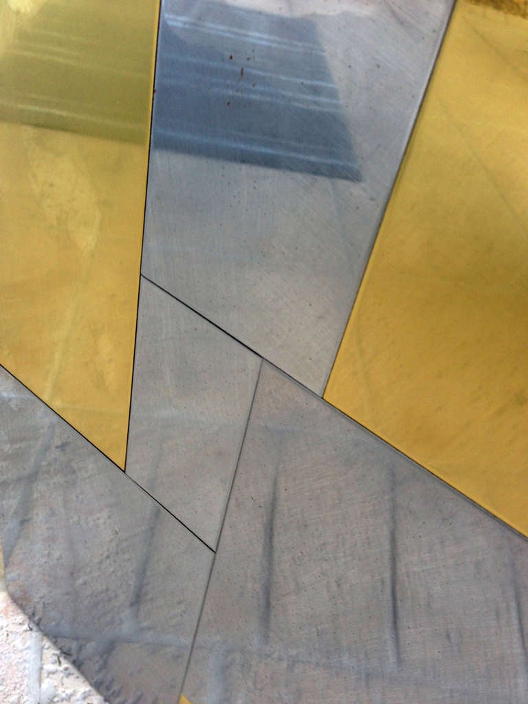 Brass Paul Evans Cityscape Side Table