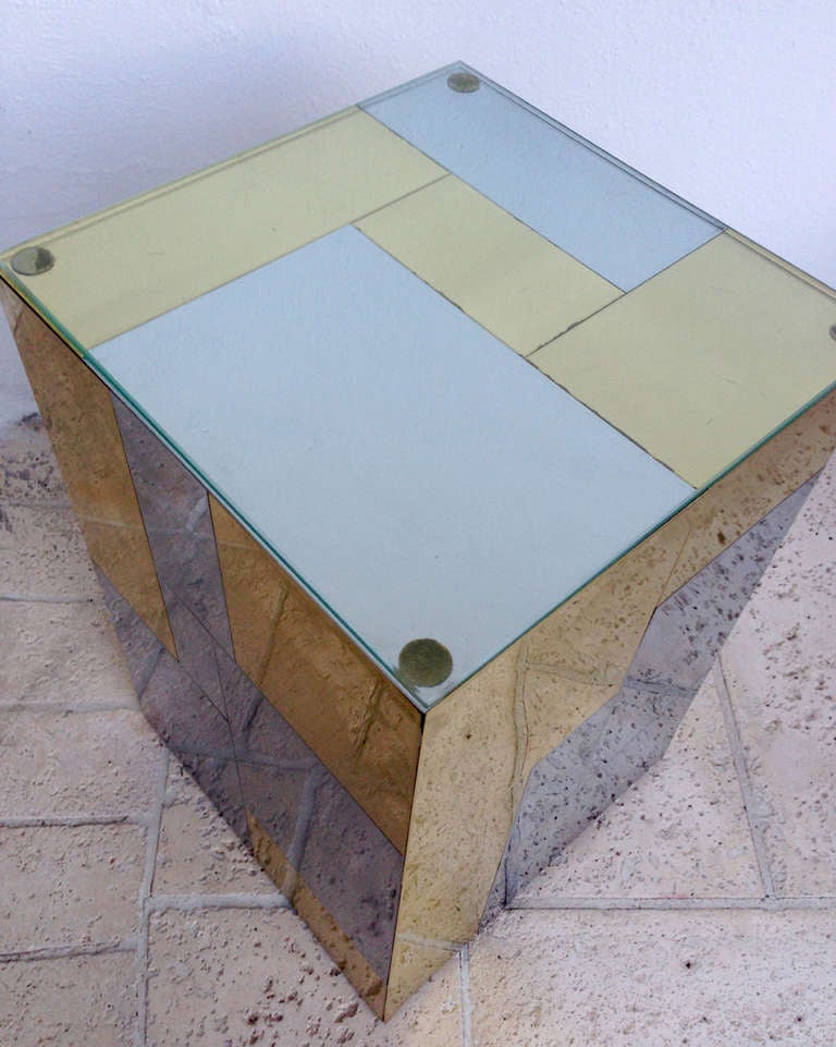 Paul Evans Cityscape Side Table In Good Condition In Atlanta, GA