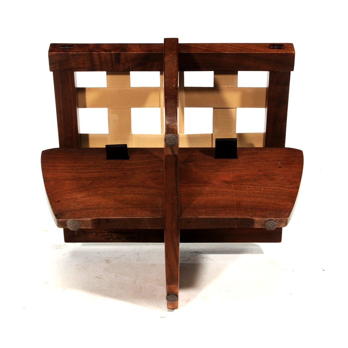 American Walnut Greenrock Stool or Bench with cushion by George Nakashima