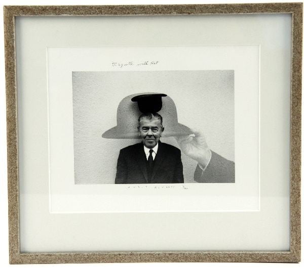 Magritte With Hat Gelatin Silver Print Photgraphy Duane Michals