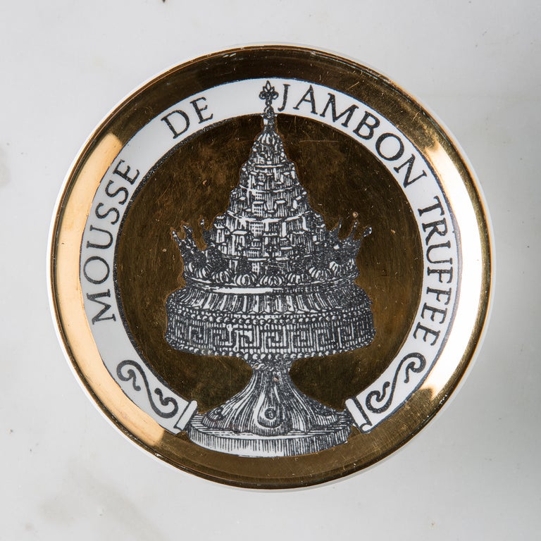 Set of Eight Coasters by Piero Fornasetti For Sale at 1stdibs