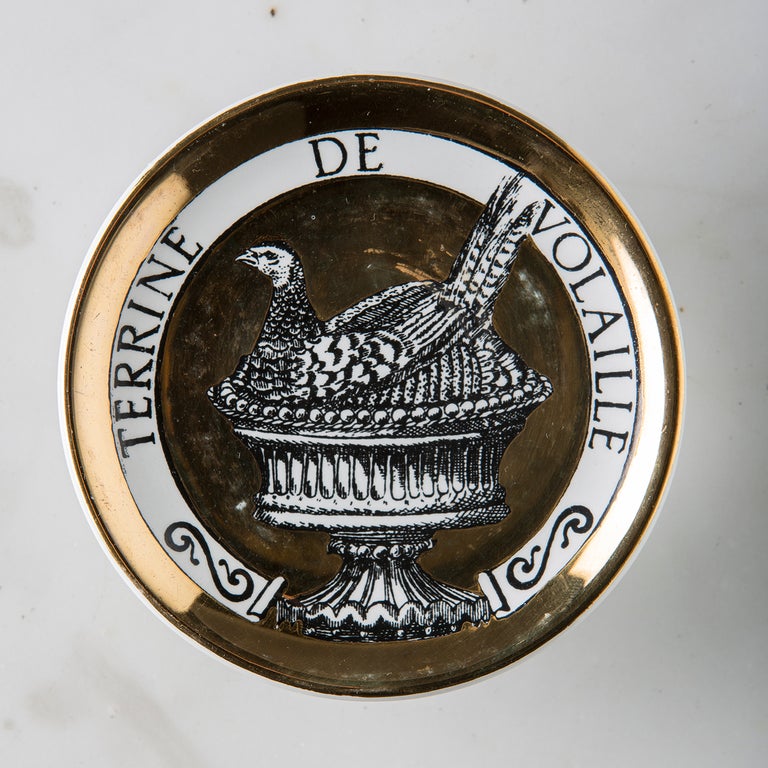 Set of Eight Coasters by Piero Fornasetti For Sale at 1stdibs