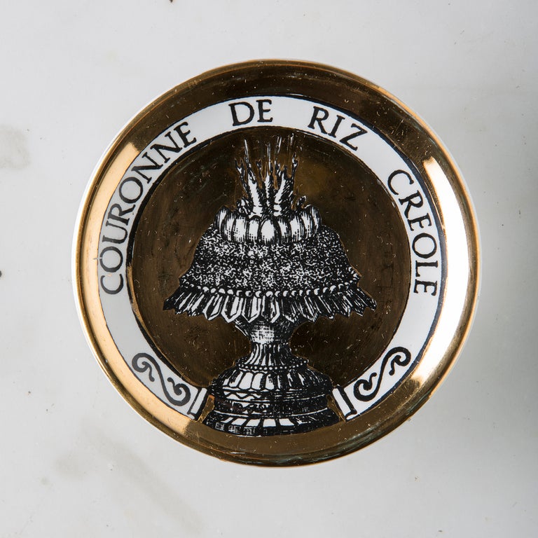 Set of Eight Coasters by Piero Fornasetti For Sale at 1stdibs