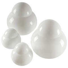 Set of Four "Daruma" Table Lamps by Sergio Asti for Candle 8