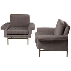 Pair of Armchairs by Giampiero Vitelli for Rossi di Albizzate 8