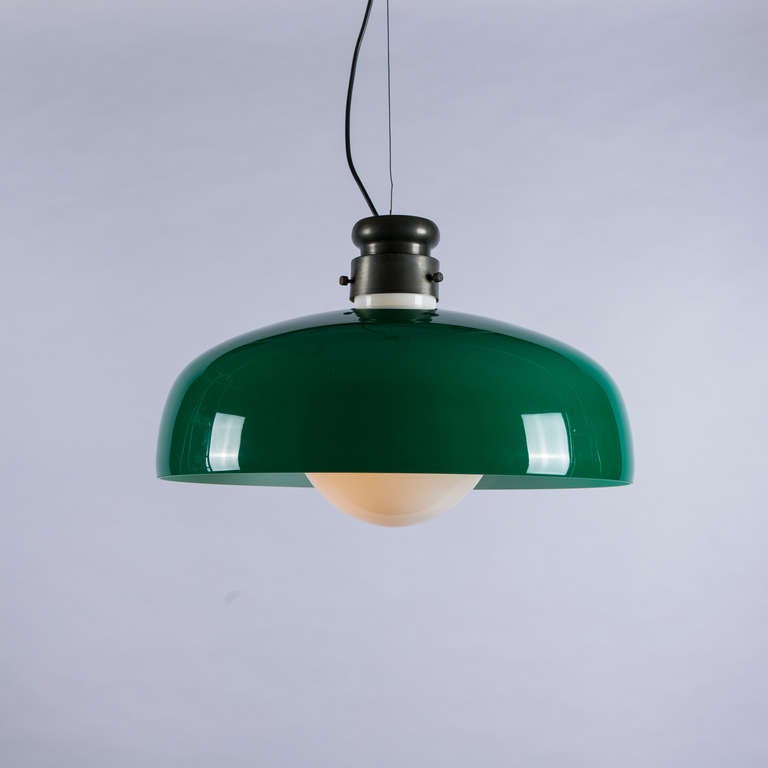 Mid-20th Century Rare Pendant Lamp by Alessandro Pianon for Vistosi For Sale