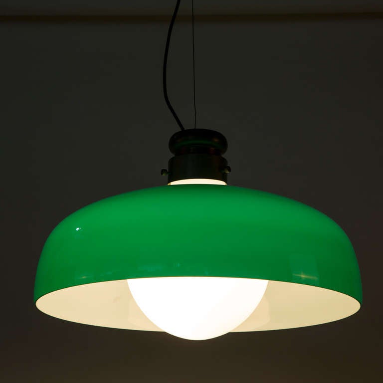Italian Rare Pendant Lamp by Alessandro Pianon for Vistosi For Sale