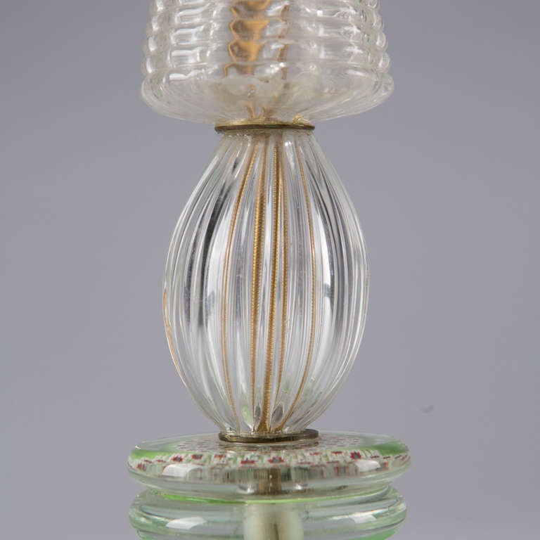 Mid-20th Century Murano Glass Table Lamp