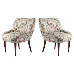 Pair of Italian 1950s Club Chairs 12